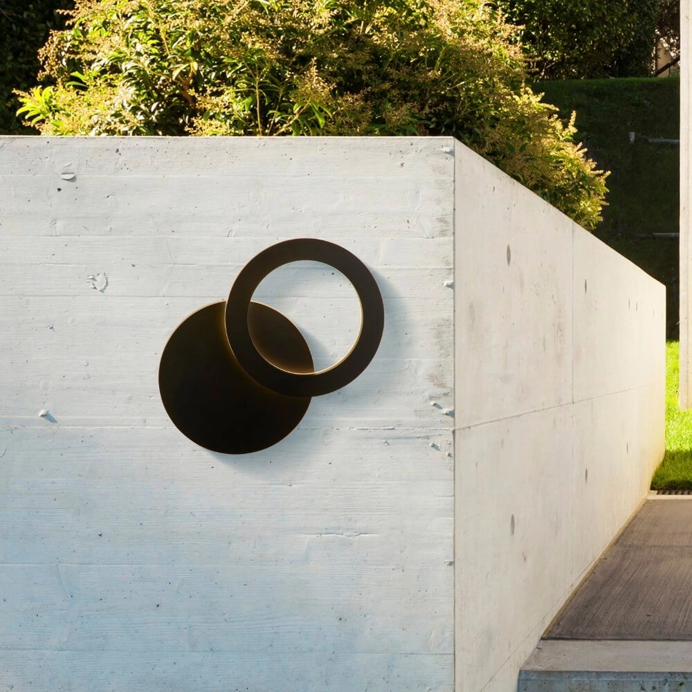 Applique murale noire Hyde Ø 21cm Searchlight 5053423271712