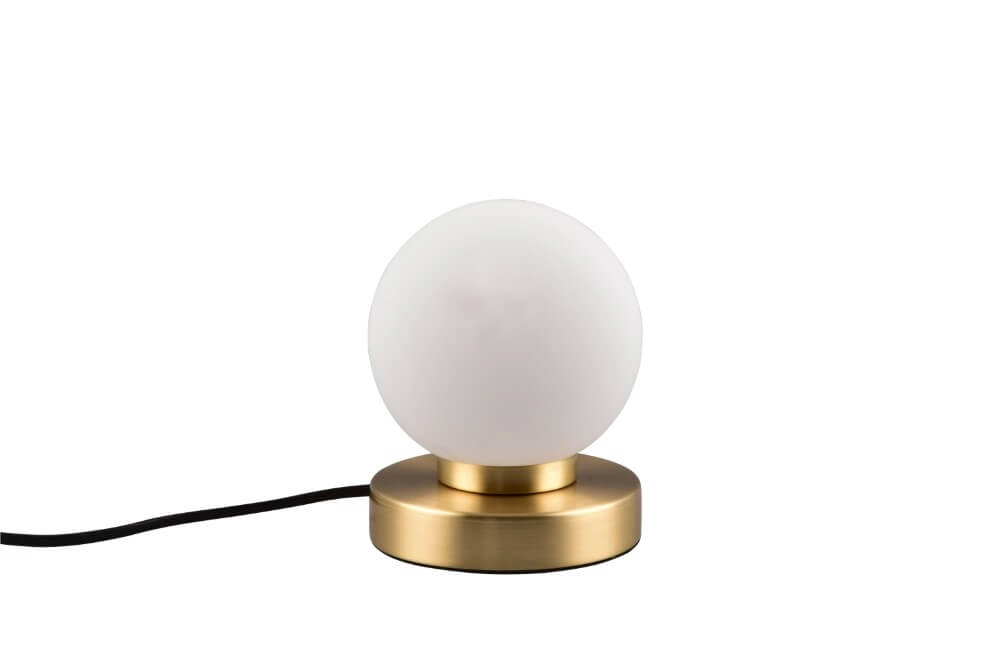 Lampe de table Prinz Ii or avec verre blanc Trio 4017807551402