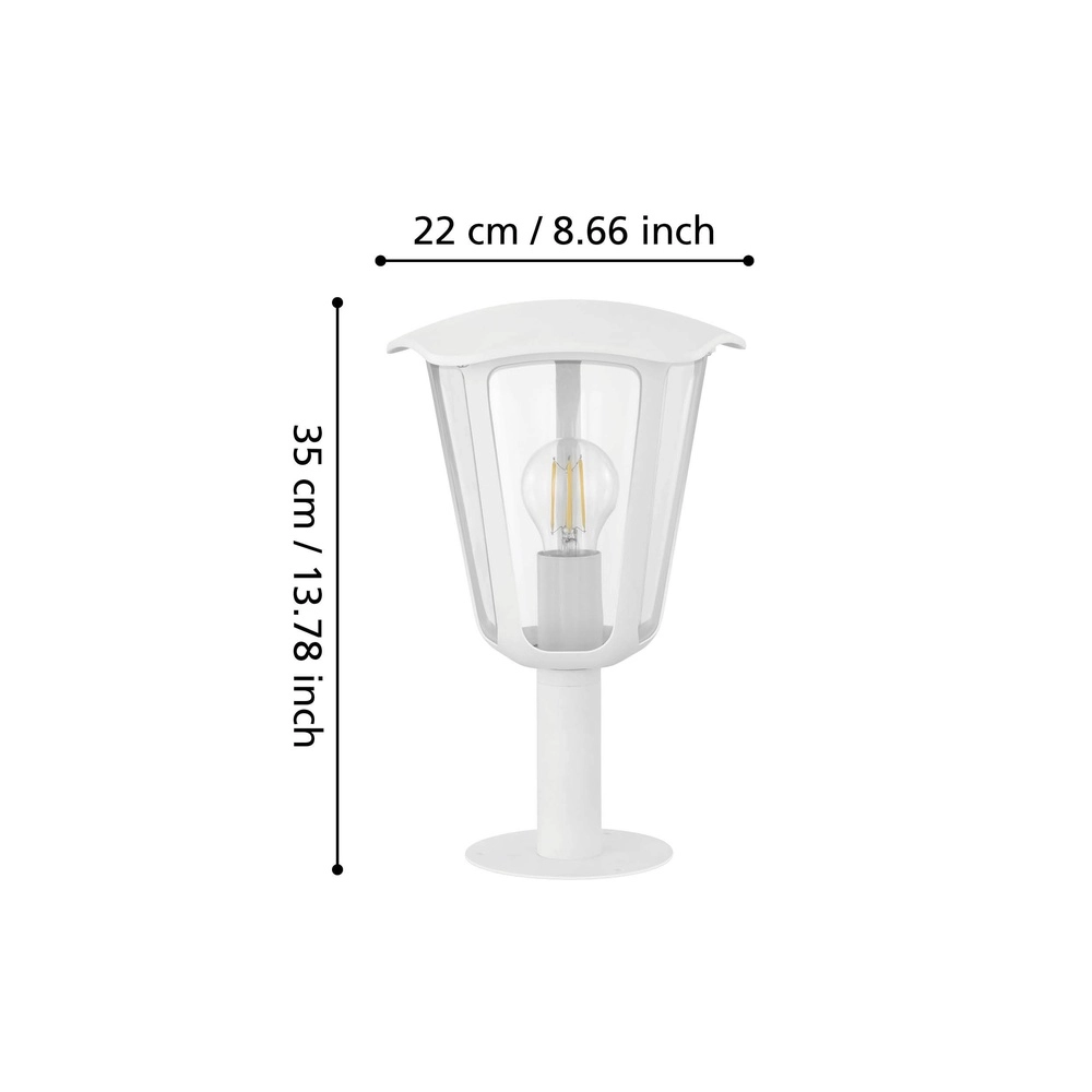 Lampe de jardin sur piédestal Monreale Blanc Eglo 9002759981174