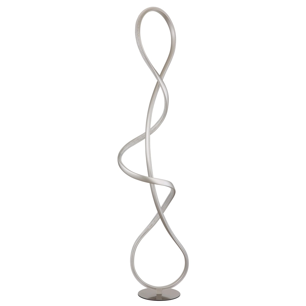 Lampe de pied en nickel Swirl Modernité Globo 9007371509331