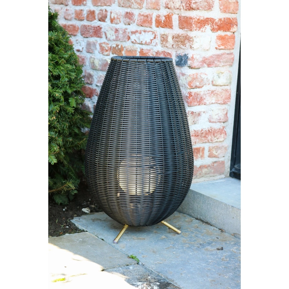 Lampe de table rechargeable Colin Ip44 Noir Lucide 5411212031846