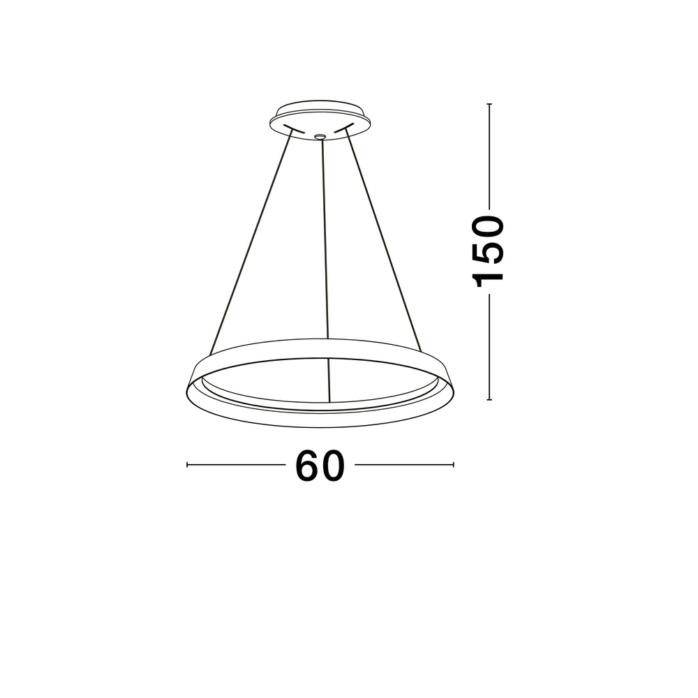 Suspension design Ormi Ø 60cm marron café Lyora 5212017470362