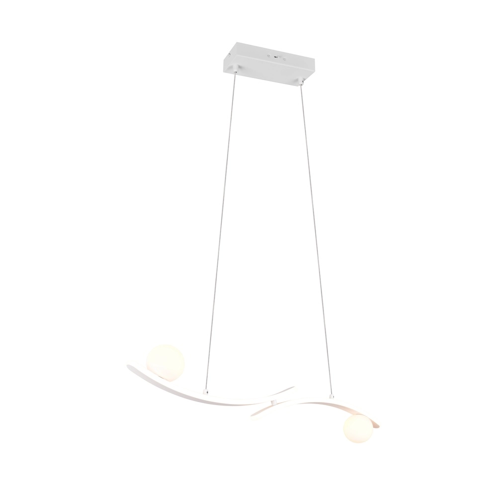 Lampe pendante de conception Napoli Blanc Trio 4017807683509