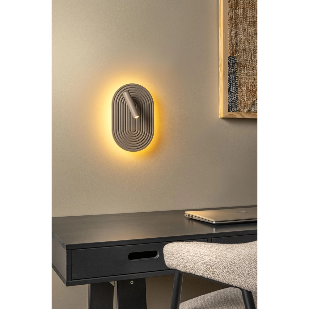 Lampe murale de conception Carmino taupe Lucide 5411212771582