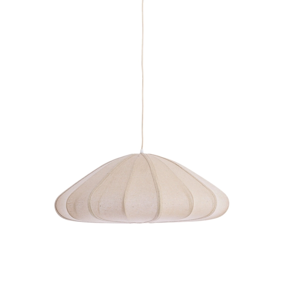 Lampe pendante en tissu Cesano Ø 64cm - naturel
