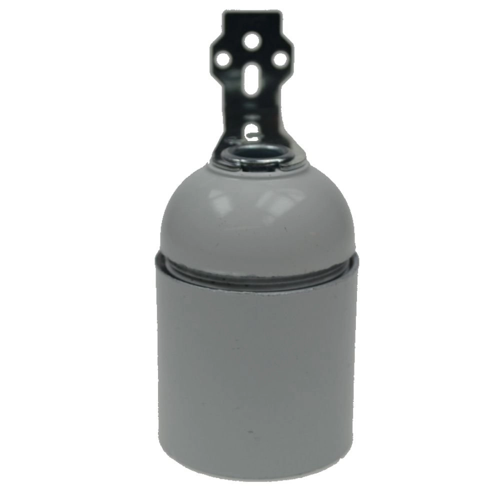 Support de lampe E27 - Base blanc avec plaque de montage