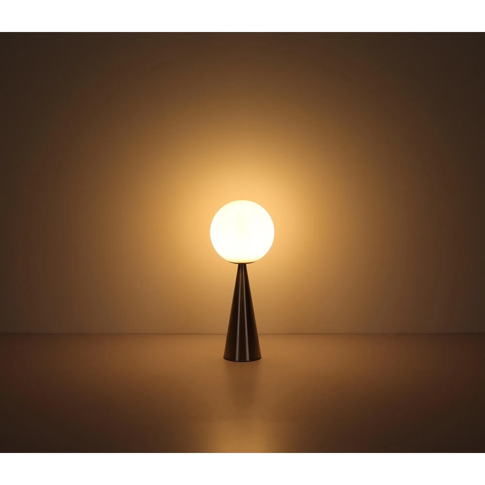 Lampe de table Pinpal avec verre convexe blanc Globo 9007371447343