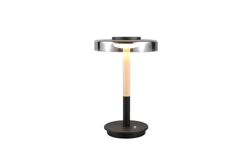 Lampe de table LED Celeste verre de fumée Trio 4017807616873