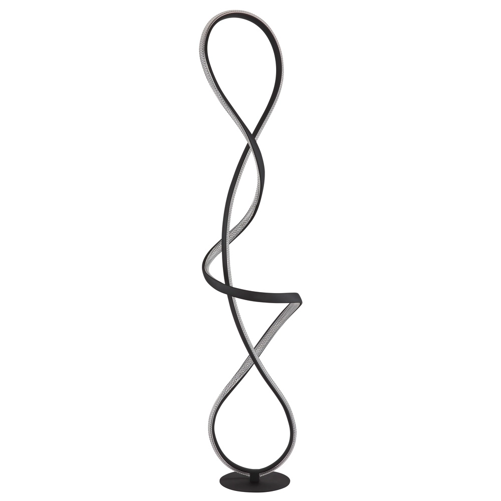Lampadaire de conception Swirl Noir Globo 9007371512331