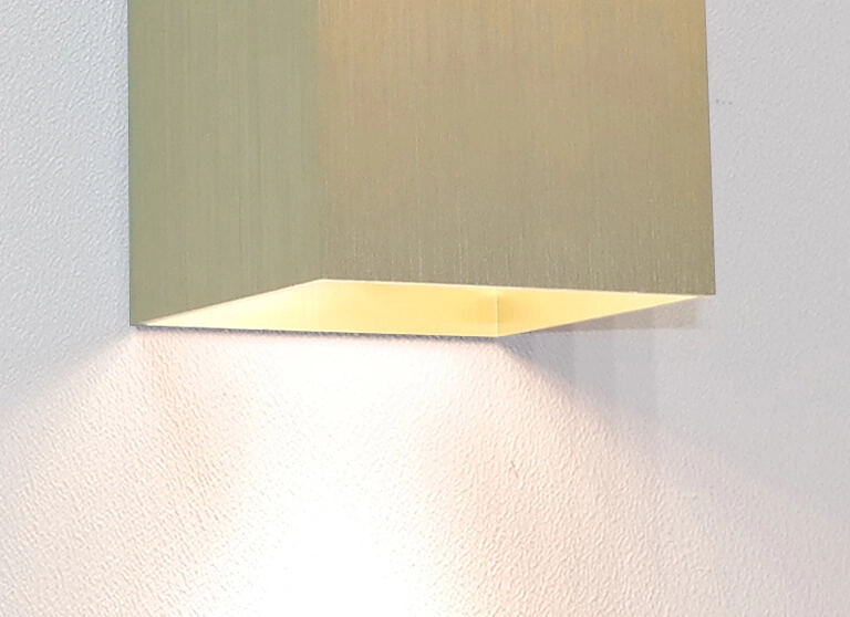 Briquet carré haut et bas Dante2 or Artdelight 8719831736355