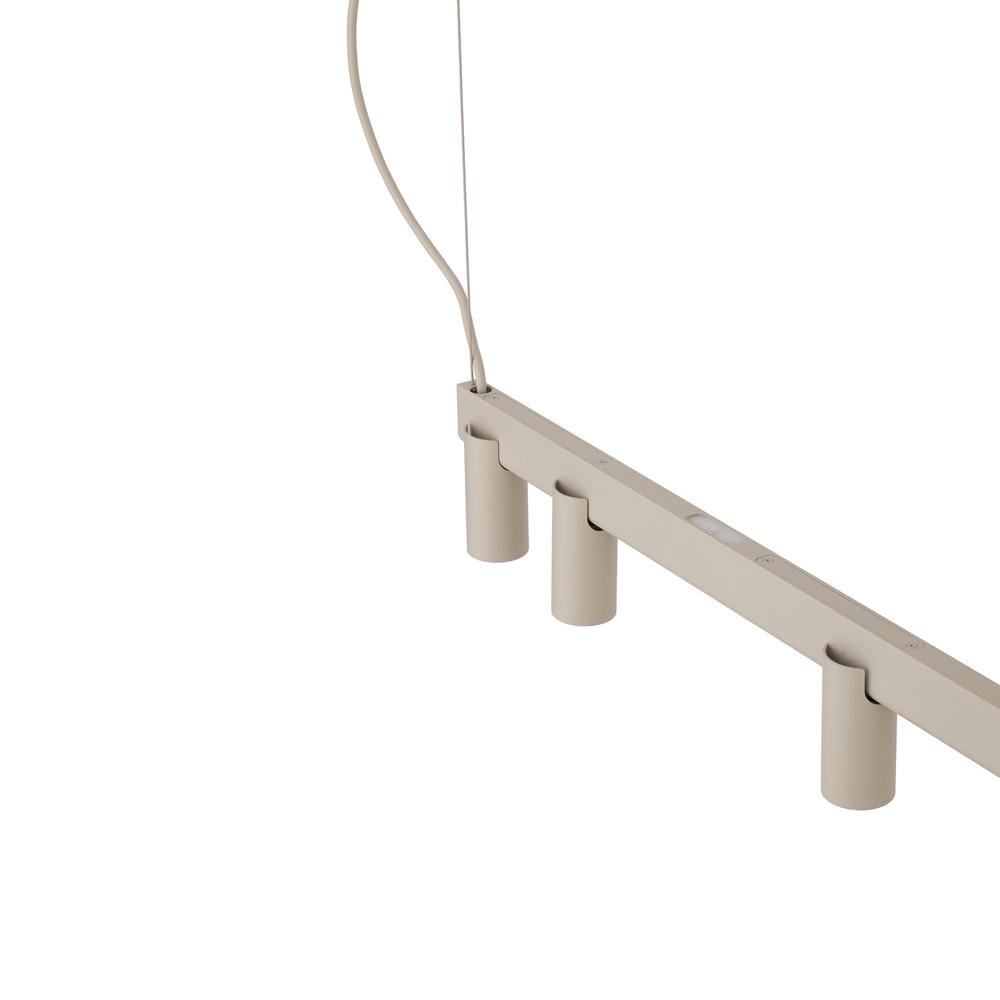 Lampe pendante de conception Fourty Brun sable 7 clairs Lyora 5903139122948