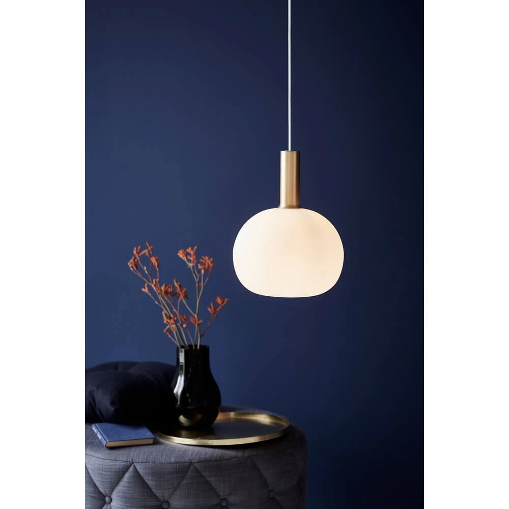 Suspension en verre Alton boule Ø 25cm blanc Nordlux 5701581413887
