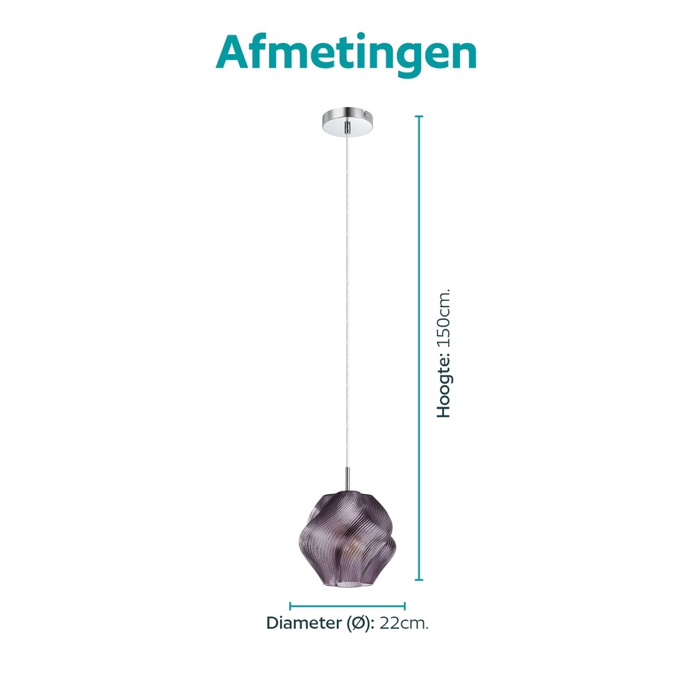 Conception de la lampe suspendue Vicenne violet Eglo 9008606405213