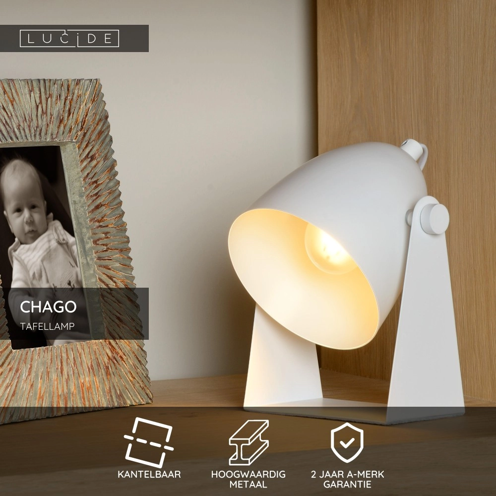 Lampe de table Chago Blanc Lucide 5411212450623