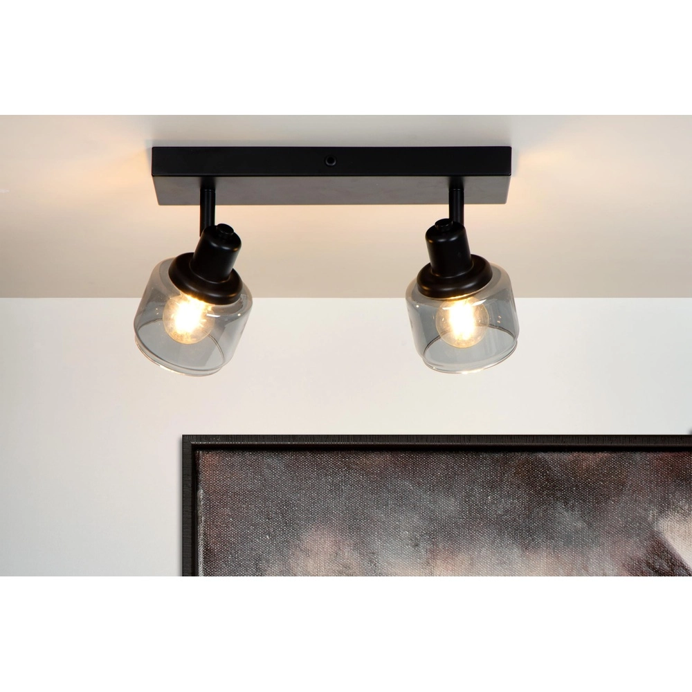Lampe de plafond Bjorn 2-noir clair Lucide 5411212771230
