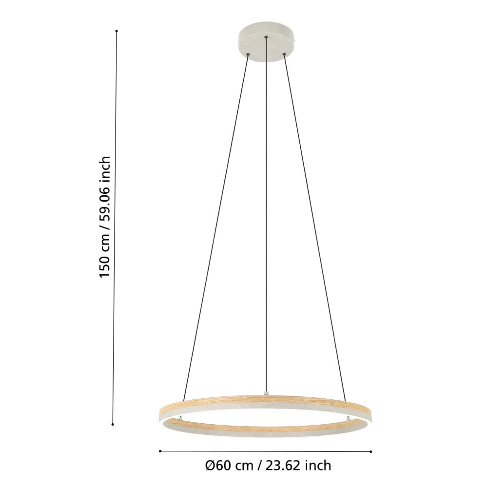 Lampe suspendue LED rurale Cadinaro Ø 60 cm Stars of Light 9002759398965