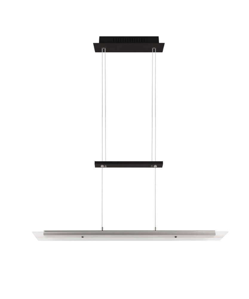 Lampe à suspension en verre Milos noir Trio 4017807588286