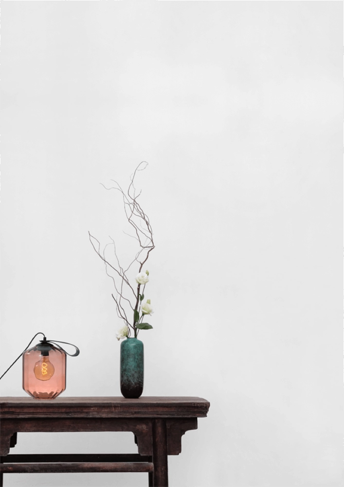 Lampe de table Porto Transporter avec le verre rouge Jagger Masterlight 8718121260310