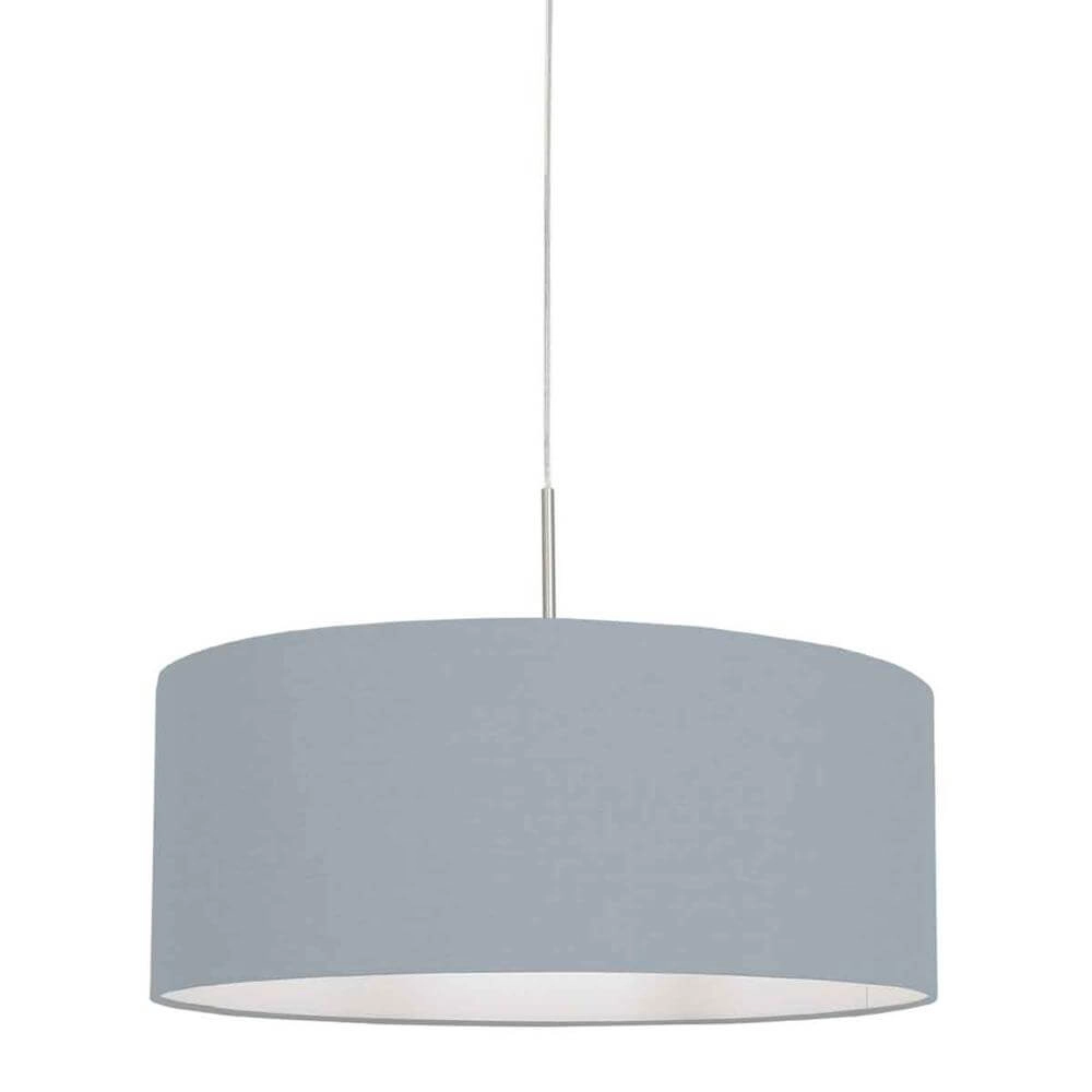 Suspension Sparkled Light métal avec abat-jour bleu clair