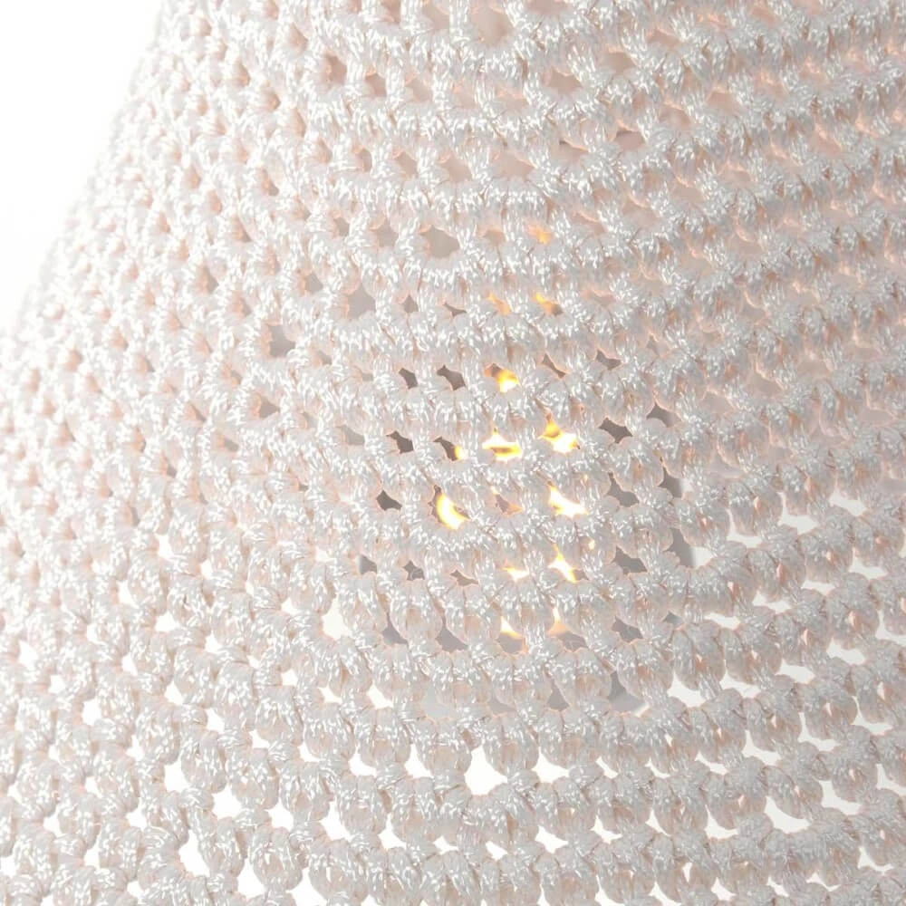 Lampe suspendue Ø 60cm Marrakesch de corde blanche Steinhauer 8712746161502
