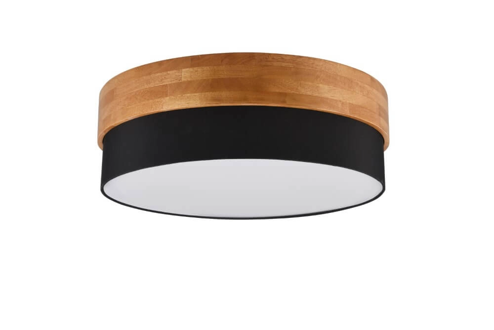 Plafonnier Ø 50cm Seasons bois avec du noir Plafonnier Ø 50cm Seasons bois avec du noir