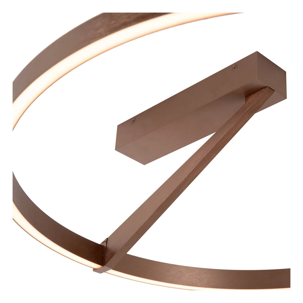 Lampe de plafond à design Applause Ø 60cm - café brun - avec télécommande Premium by Lucide 5411212221810