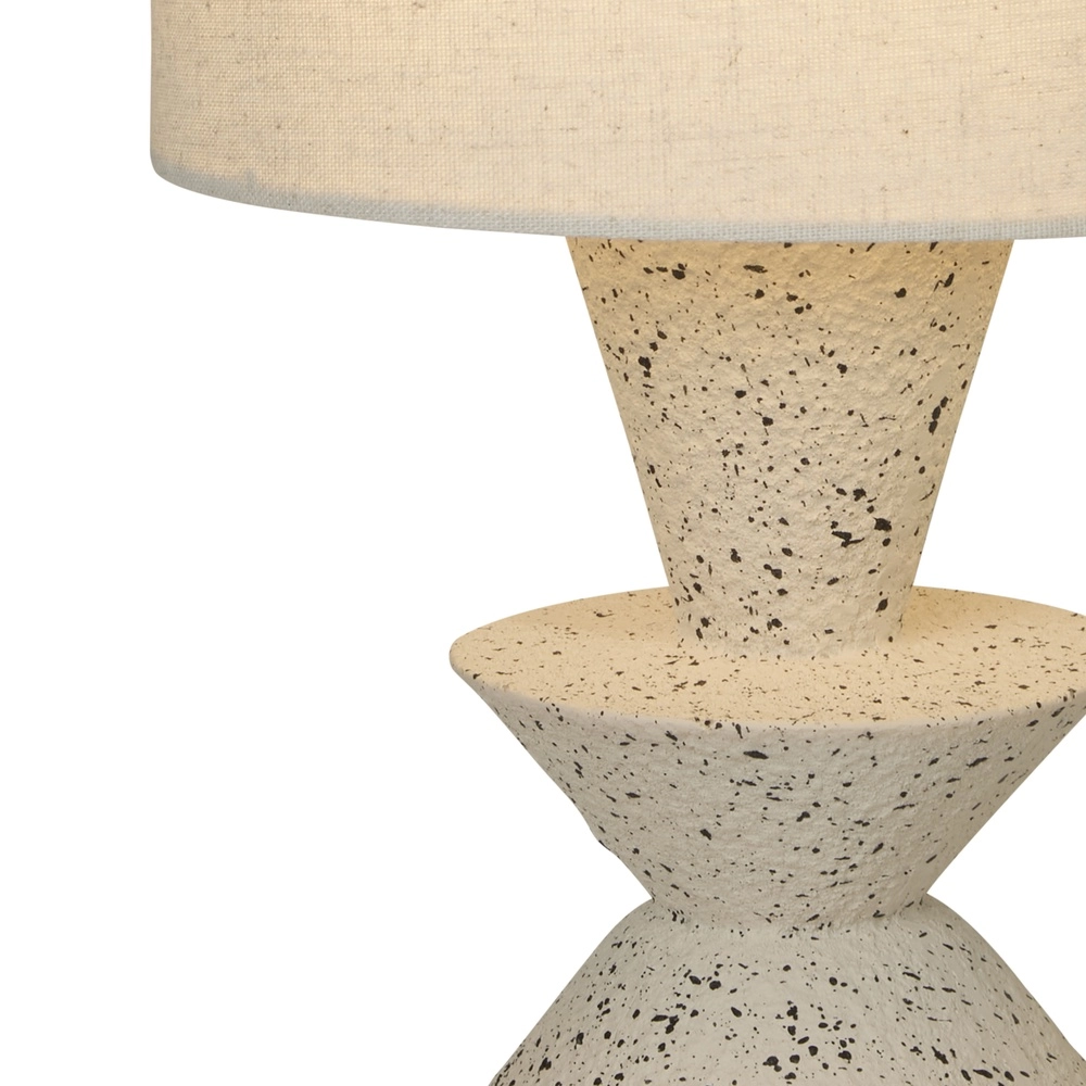 Lampe de table Malacca Céramique blanche Searchlight 5053423311272