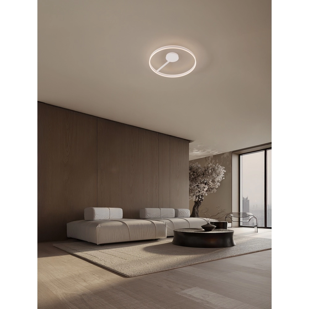 Plafonnier Bianco blanc Ø 80cm Lyora 5212017473868