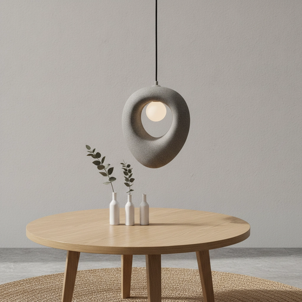 Suspension naturelle Tempus gris 30cm