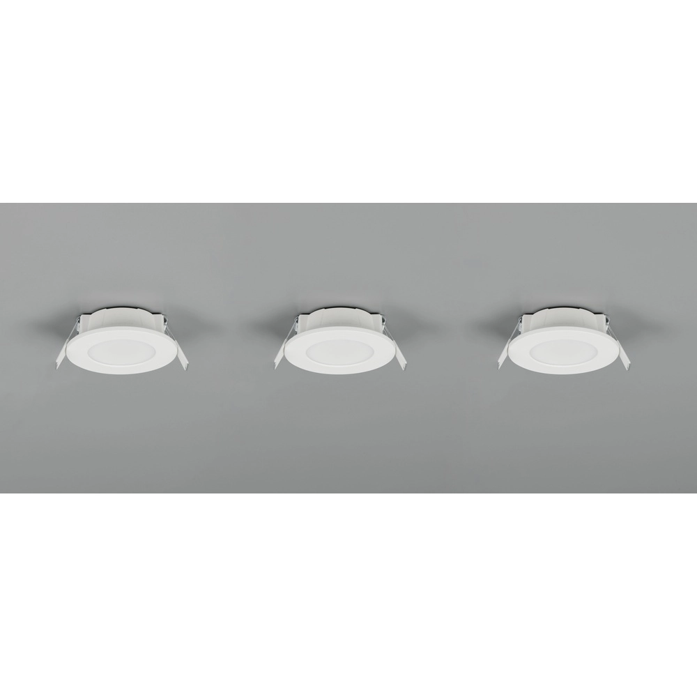 Lot de 3 spots encastrés Himal blanc IP65 Trio 4017807663785