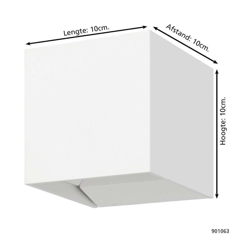 Spot mural Calpino 3 blanc 10x10x10cm Eglo 9008606297658