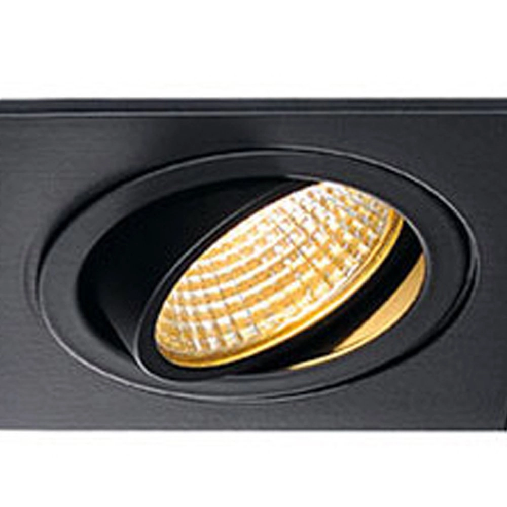 Spot encastré LED New Tria 2 LED 2700K noir avec ressorts de serrage SLV 4024163150576