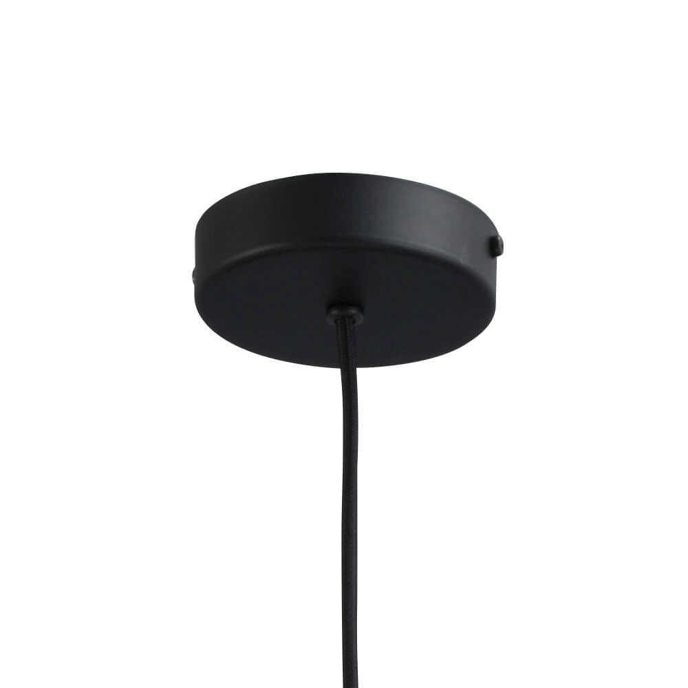 Lampe suspendue noire Porto avec Boule en verre rouge - Ø 24cm Masterlight 8718121269276