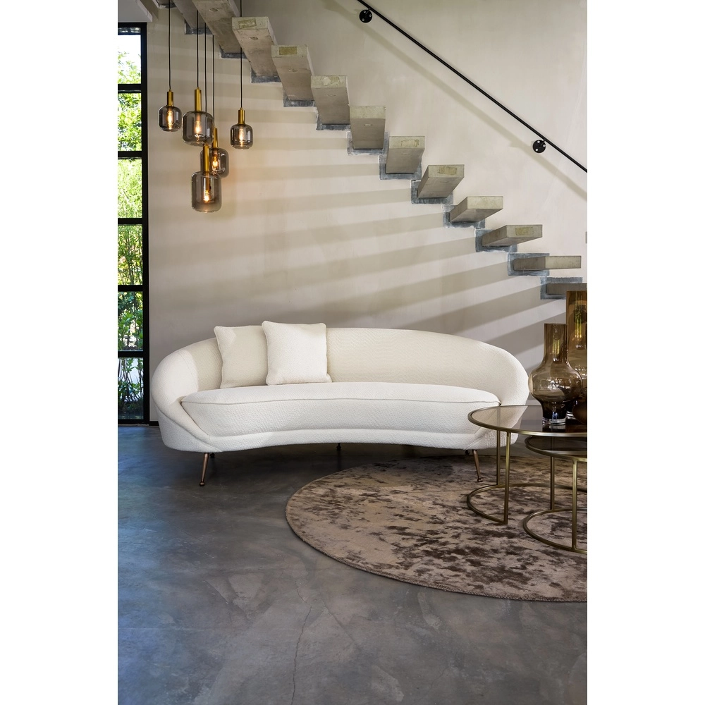 Lampe pendante Vide Lekar 5x E27 - laiton avec verre fumé Light & Living 8717807604585