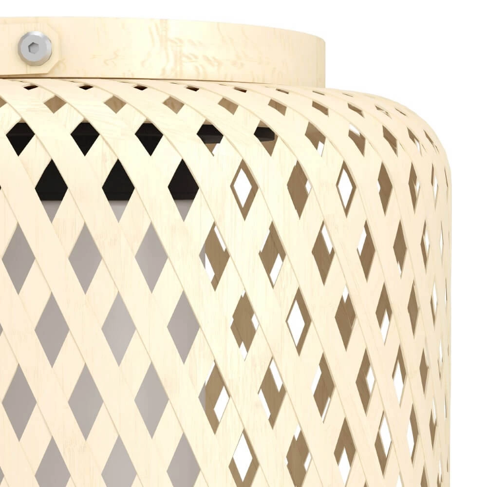 Lampe de table solaire Marliano diamants en rotin Eglo 9008606297948