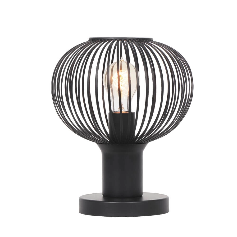 Lampe de table en fil Gila Ø 23 cm - noir Trio 4017807629071