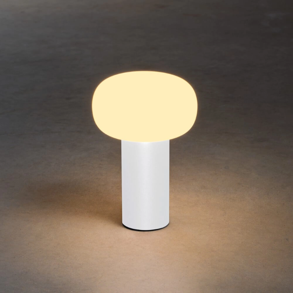 Lampe de table rechargeable Antibes blanc KonstSmide 7318308262529