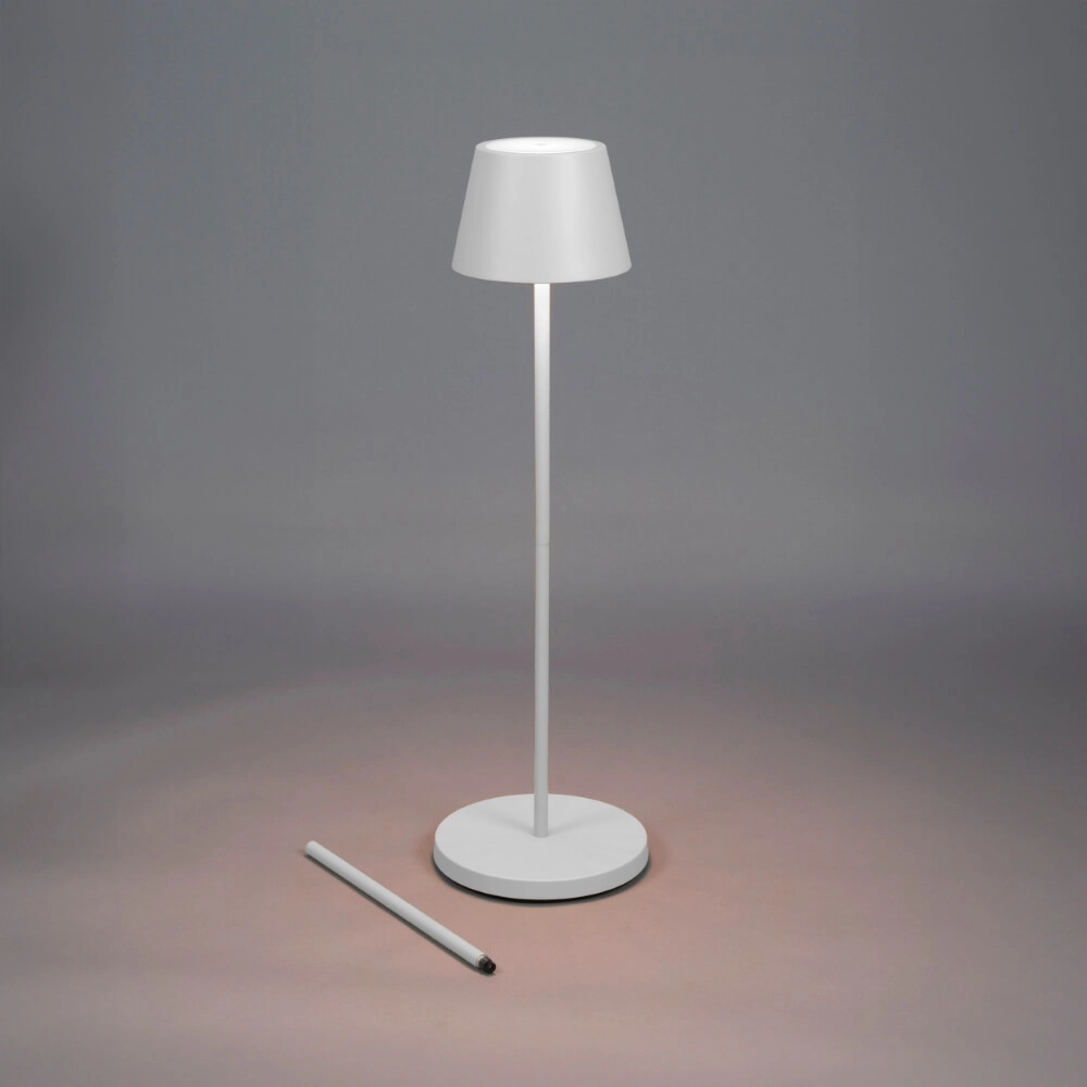 Lampadaire rechargeable Pomezia Medium blanc KonstSmide 7318307841251