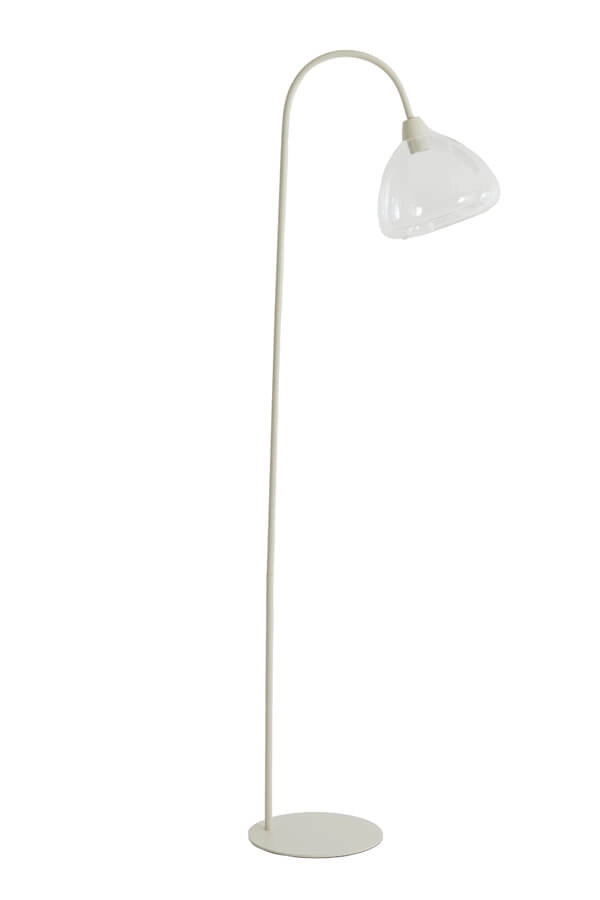 Lampadaire Bisho design crème Light & Living 8717807743383