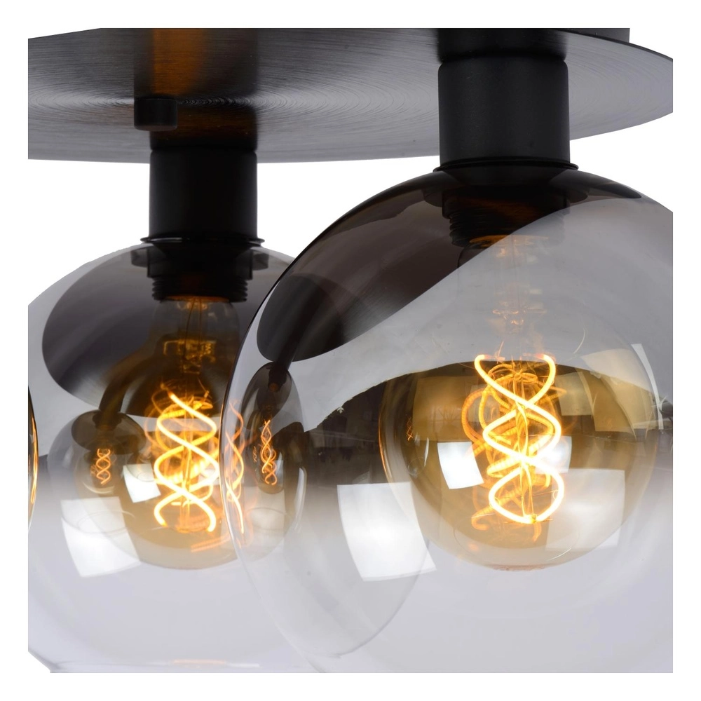 Lampe de plafond Marius Noir à 3 lumières Lucide 5411212741004