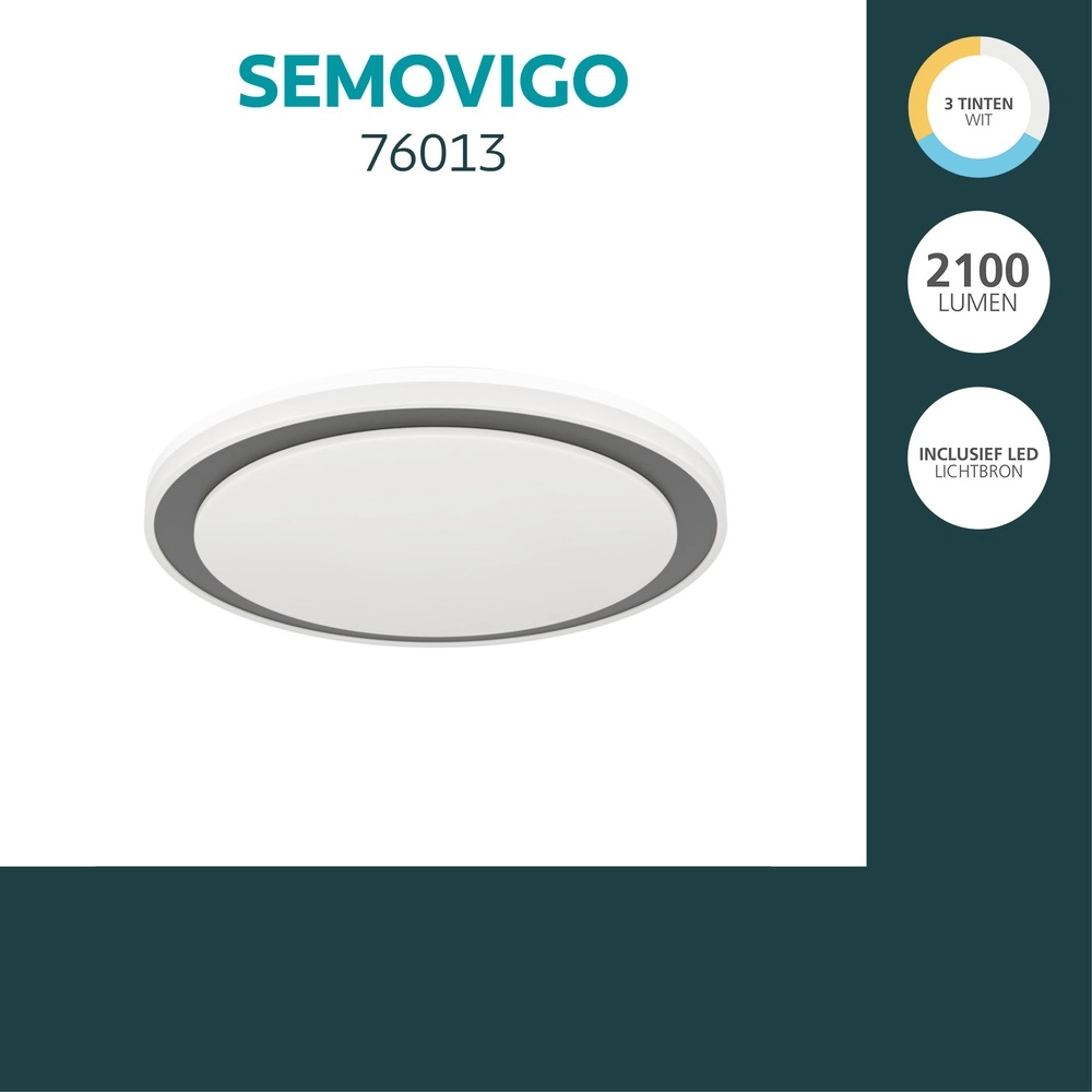 Lumière blanche de plafond Semovigo Ø 40cm Eglo 9008606391851