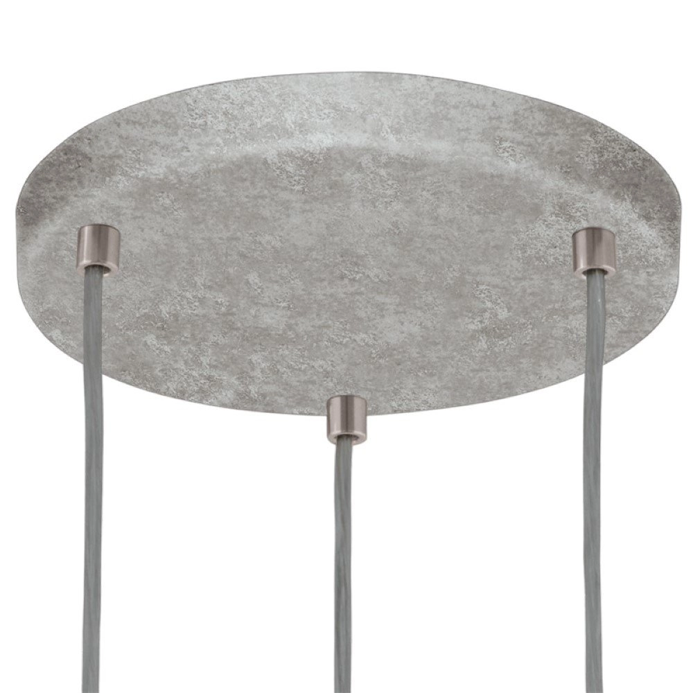 Lampe à suspension Silvares Gris béton 3 lumières Eglo 9002759955236
