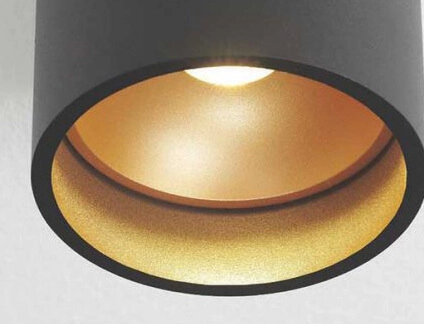 Spot de salle de bain Ormond noir avec de l'or à l'intérieur Artdelight 8719831734047