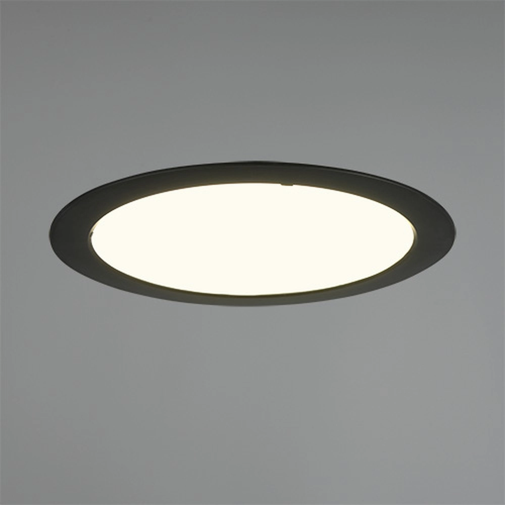 Projecteur encastré Ural noir Ø 29,4cm Trio 4017807711486