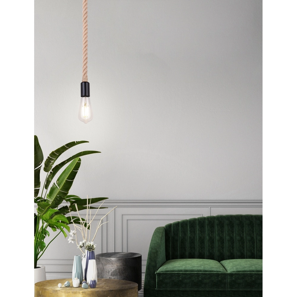Lampe à corde Ulleu Noir Globo 9007371383917