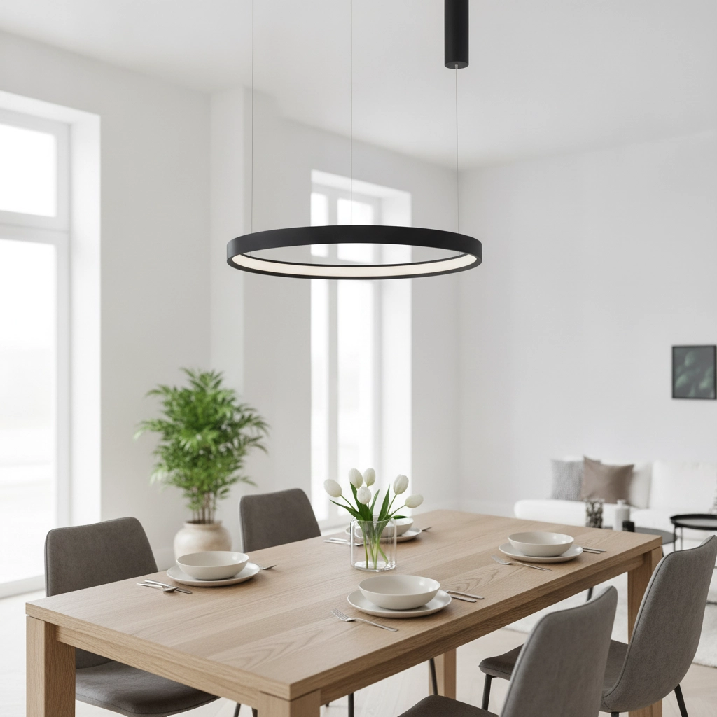 Suspension ronde Perrine noir Ø 60cm