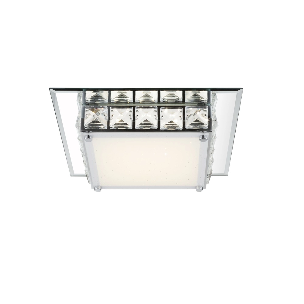 Lampe de plafond carrée Margo Chrome