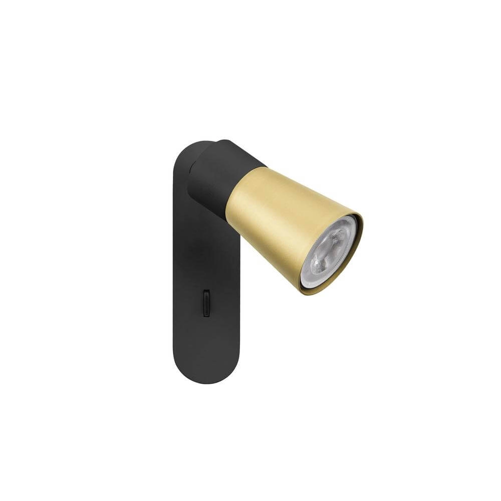 Moquerie Puri 2.0 Cone Interrupteur simple noir-or SLV 4024163294256