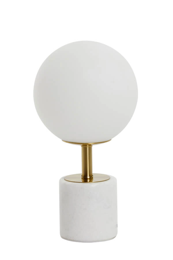 Lampe de table design Medina blanc avec or 35cm Light & Living 8717807650896