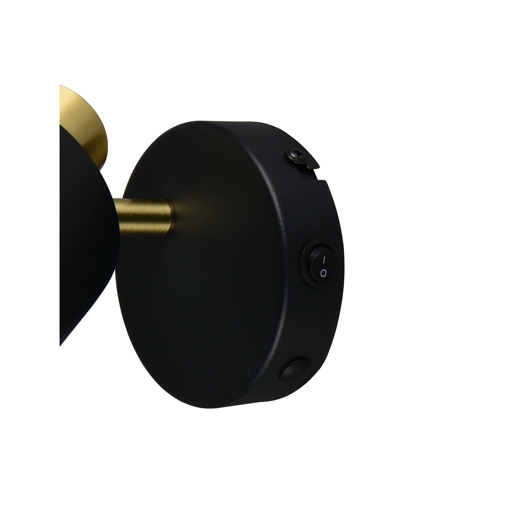 Spot mural Eva noir avec or Trio 4017807654646